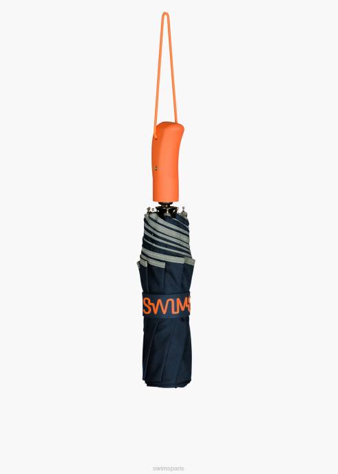 accessoire 64RP335 bleu marine/orange parapluie court SWIMS