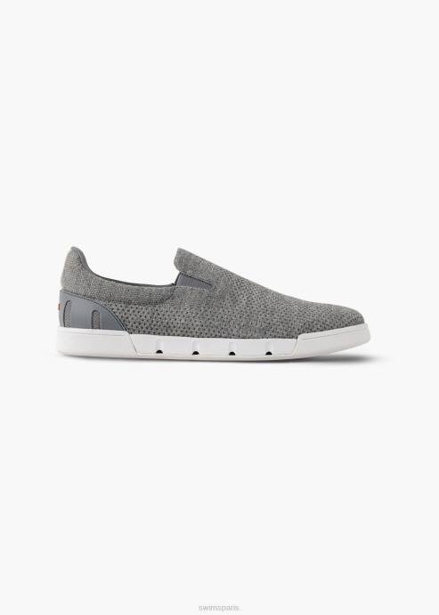chaussure 64RP69 gris mélangé tennis à enfiler SWIMS