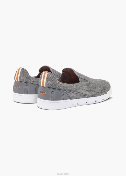chaussure 64RP69 gris mélangé tennis à enfiler SWIMS