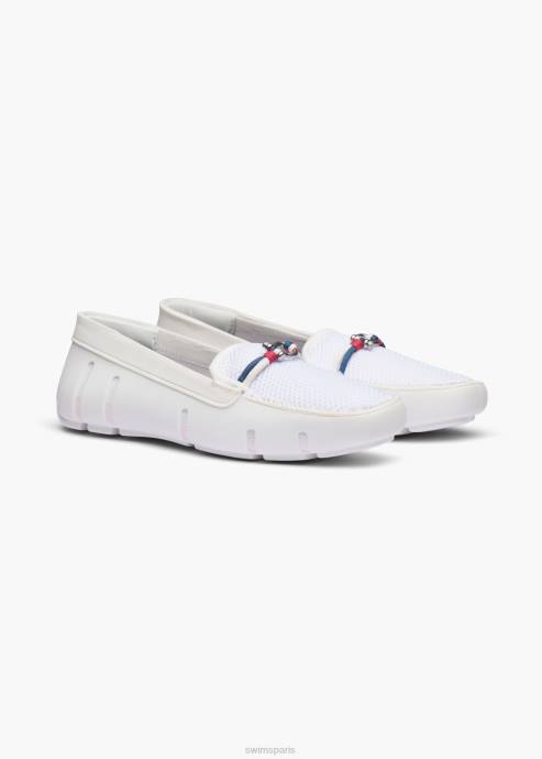 chaussure 64RP343 blanc mocassin Riva SWIMS