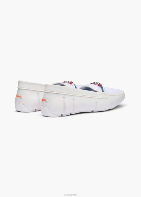 chaussure 64RP343 blanc mocassin Riva SWIMS