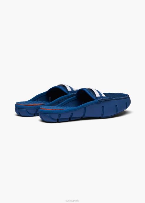 chaussure 64RP346 bleu marine mocassin à glissière SWIMS