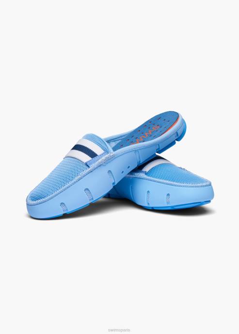 chaussure 64RP347 pulvérisation bleue mocassin à glissière SWIMS