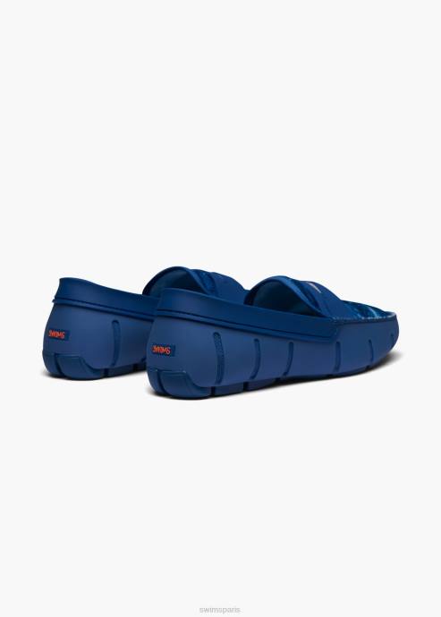 chaussure 64RP10 enseigne bleue mocassin imprimé SWIMS