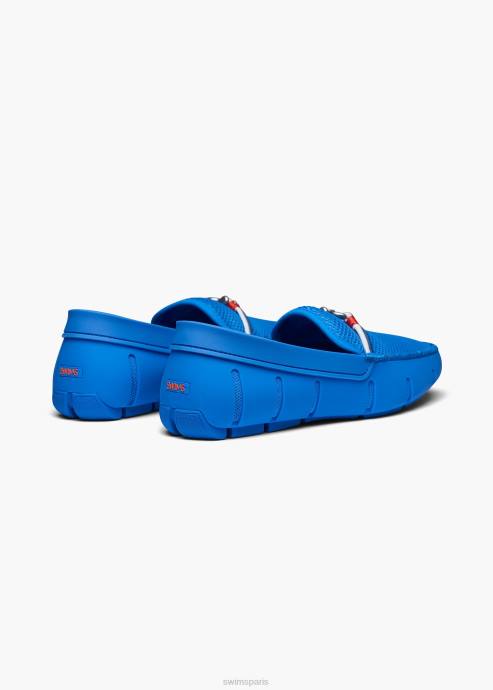 chaussure 64RP12 voile bleue mocassin Riva SWIMS