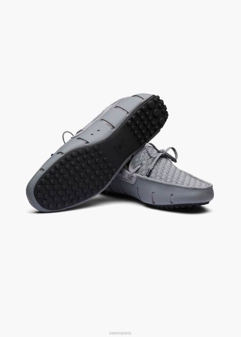 chaussure 64RP19 gris noir pilote tissé SWIMS