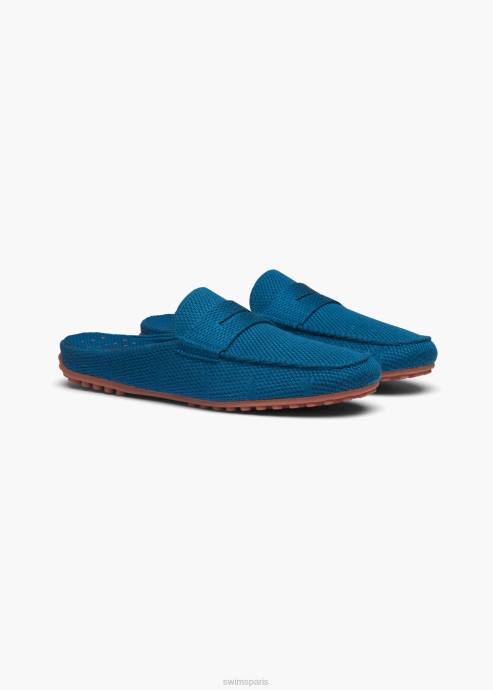 chaussure 64RP1 bleu fjord pilote de tricot coulissant lux SWIMS