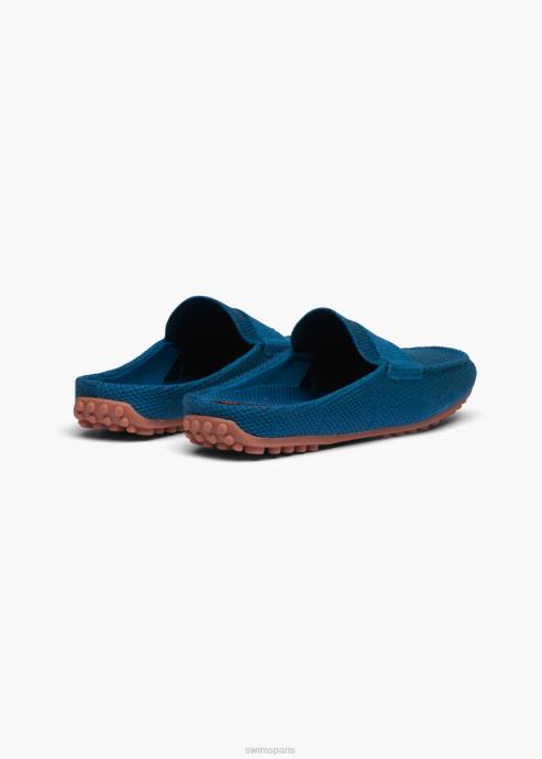chaussure 64RP1 bleu fjord pilote de tricot coulissant lux SWIMS
