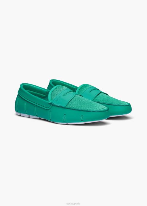 chaussure 64RP25 herbe verte mocassin SWIMS