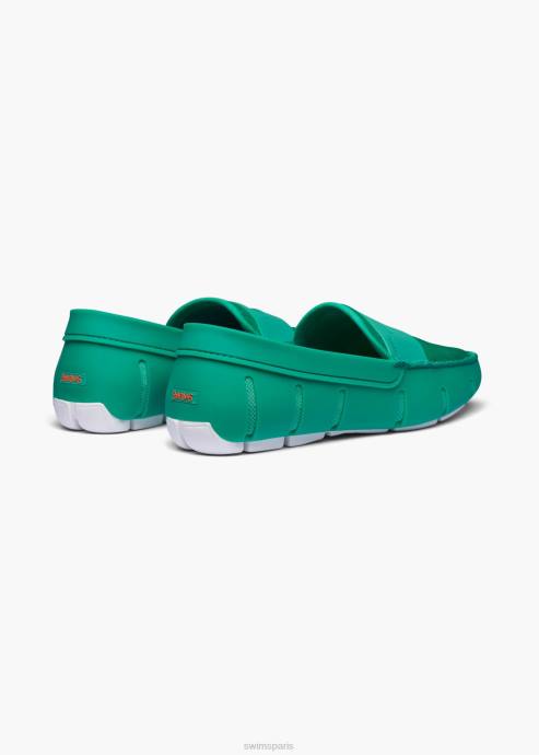 chaussure 64RP25 herbe verte mocassin SWIMS