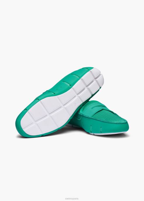 chaussure 64RP25 herbe verte mocassin SWIMS