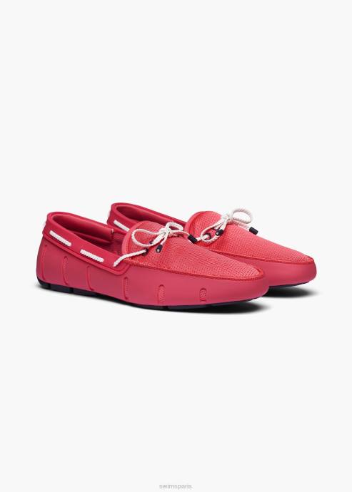chaussure 64RP26 Campari mocassin en dentelle tressée SWIMS