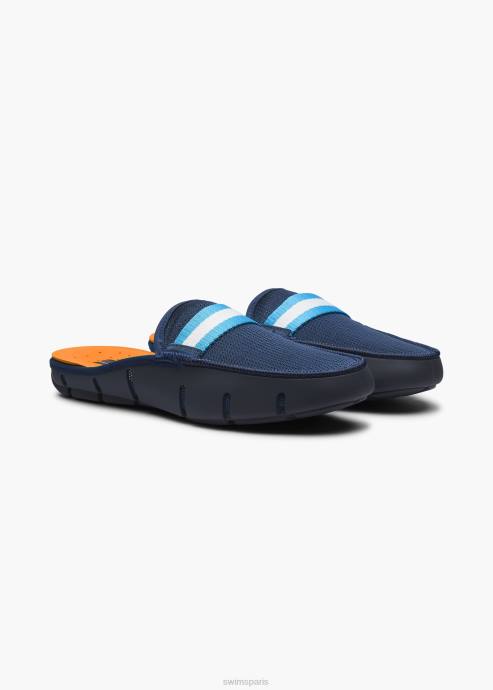 chaussure 64RP36 marine mocassin à glissière SWIMS