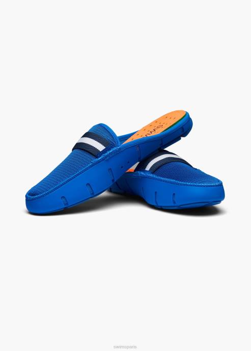 chaussure 64RP47 bleu mocassin à glissière SWIMS