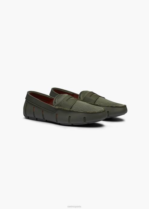 chaussure 64RP48 olive mocassin SWIMS