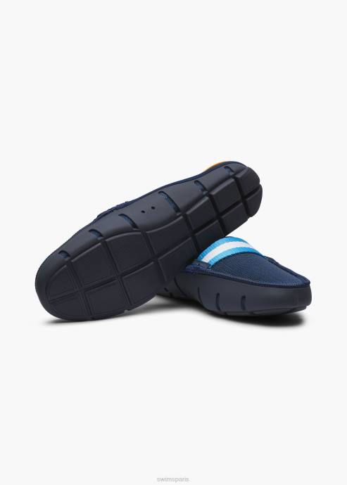 chaussure 64RP53 marine mocassin à glissière SWIMS