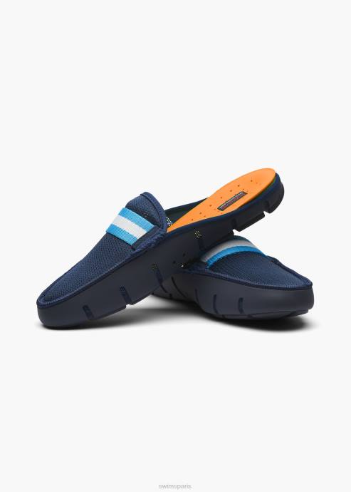 chaussure 64RP53 marine mocassin à glissière SWIMS