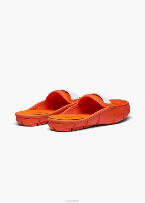 chaussure 64RP55 orange mocassin à glissière SWIMS