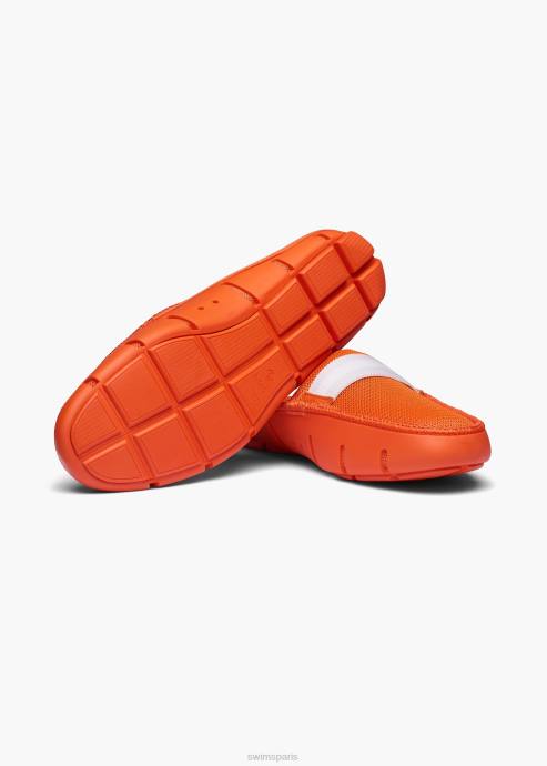 chaussure 64RP55 orange mocassin à glissière SWIMS