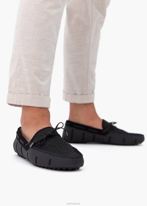chaussure 64RP58 noir pilote tissé SWIMS