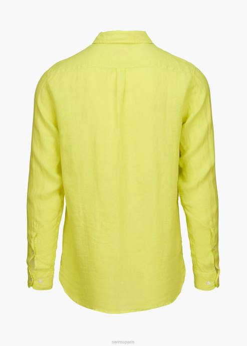 vêtements 64RP238 citron chemise en lin amalfi SWIMS