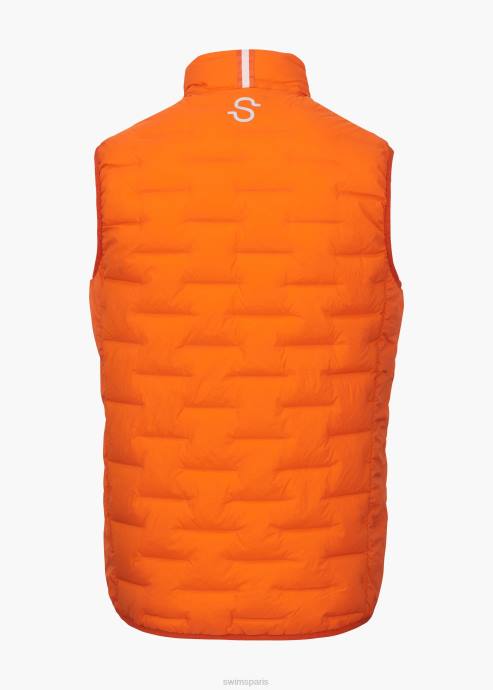 vêtements 64RP152 orange doudoune sans couture lofoten SWIMS