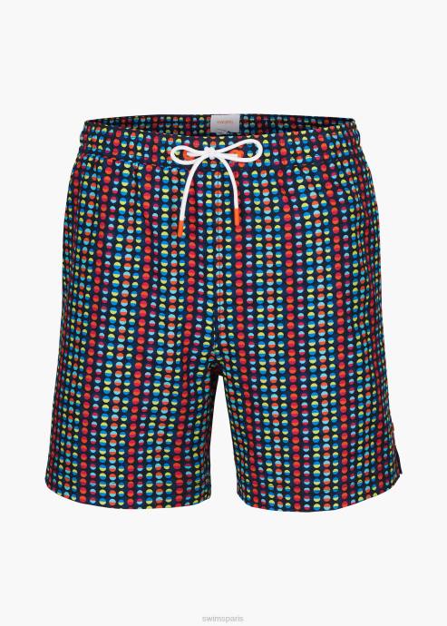 vêtements 64RP283 arc-en-ciel marine sotogrande short de bain 6" SWIMS