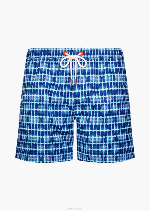 vêtements 64RP284 saphir géo short de bain onda 6" SWIMS