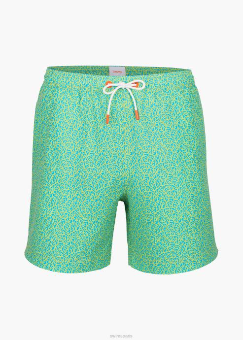 vêtements 64RP309 corail citron sotogrande short de bain 6" SWIMS