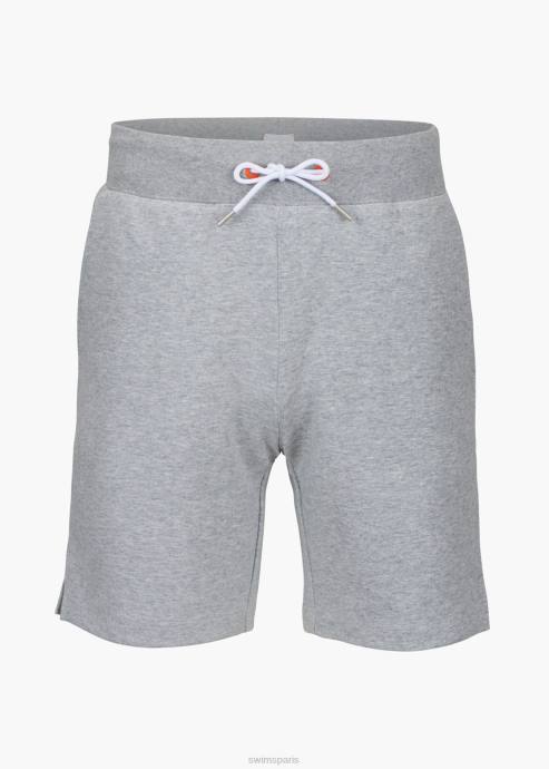 vêtements 64RP268 gris chiné short biarritz en maille SWIMS