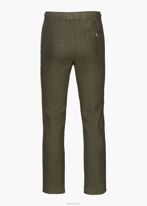 vêtements 64RP274 hickory pantalon slim en lin amalfi SWIMS