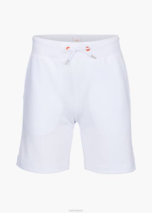 vêtements 64RP275 blanc short biarritz en maille SWIMS