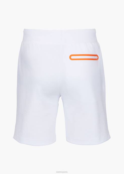 vêtements 64RP275 blanc short biarritz en maille SWIMS