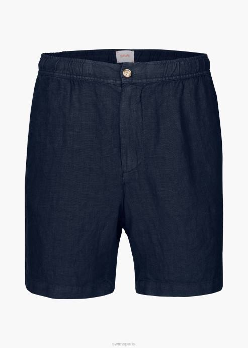 vêtements 64RP276 marine short en lin amalfi SWIMS