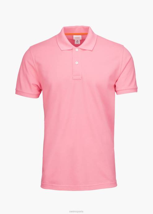 vêtements 64RP218 rose pâle polo sunmore SWIMS
