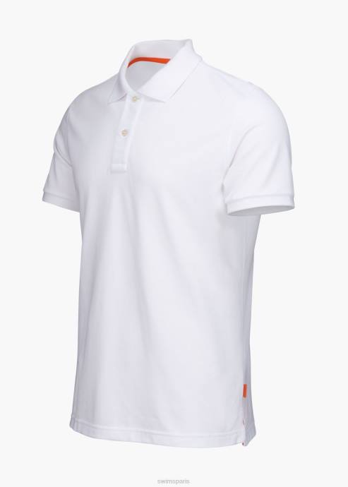 vêtements 64RP222 blanc polo sunmore SWIMS
