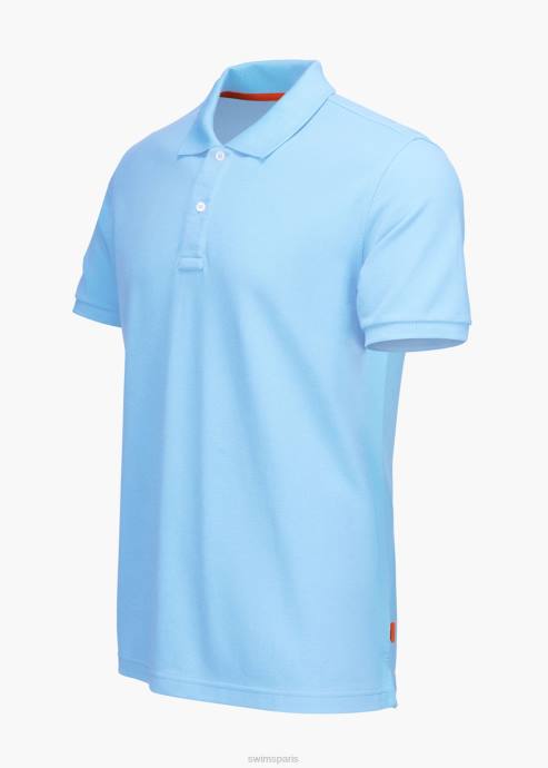 vêtements 64RP224 pulvérisation bleue polo sunmore SWIMS