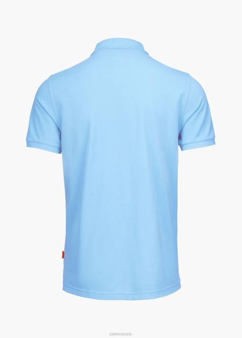 vêtements 64RP224 pulvérisation bleue polo sunmore SWIMS