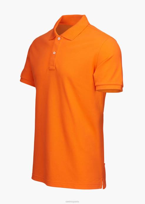 vêtements 64RP251 orange polo sunmore SWIMS