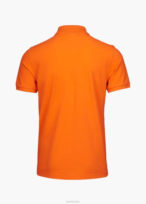 vêtements 64RP251 orange polo sunmore SWIMS