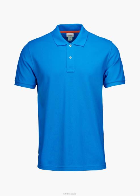 vêtements 64RP254 voile bleue polo sunmore SWIMS