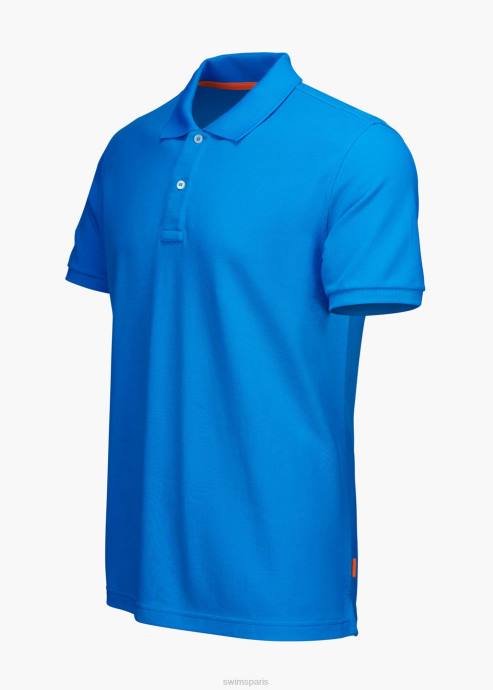 vêtements 64RP254 voile bleue polo sunmore SWIMS