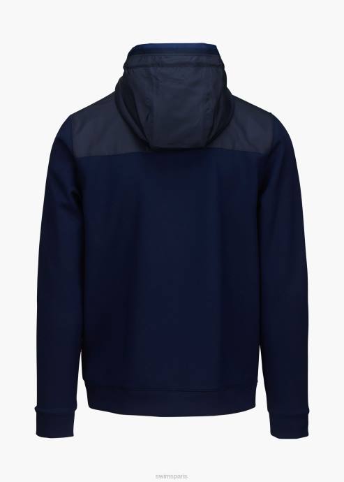 vêtements 64RP183 marine sweat à capuche Davos SWIMS