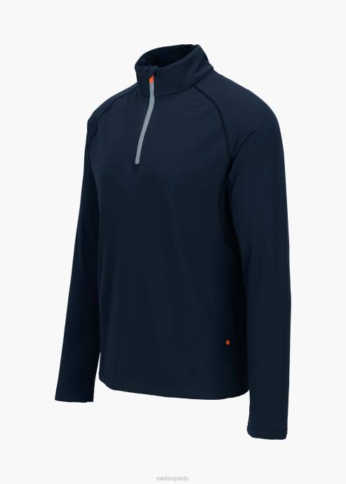 vêtements 64RP199 marine pull à fermeture éclair 1/4 stavenger SWIMS
