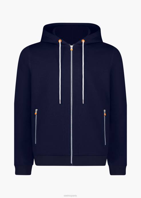 vêtements 64RP216 marine alesund sweat à capuche entièrement zippé SWIMS