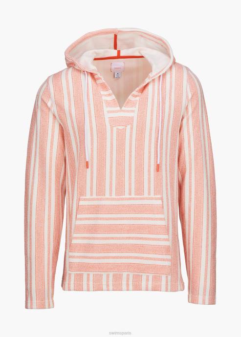 vêtements 64RP223 bande orange sweat à capuche Tréville SWIMS
