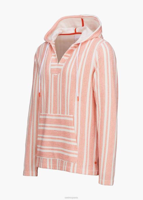 vêtements 64RP223 bande orange sweat à capuche Tréville SWIMS