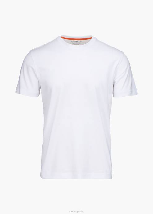 vêtements 64RP208 blanc aksla t-shirt SWIMS