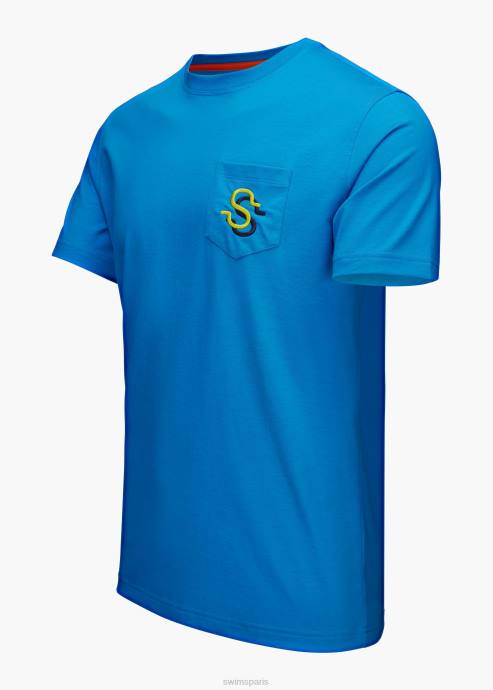 vêtements 64RP215 ciels bleus tee-shirt graphique SWIMS