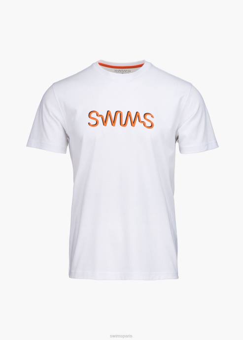 vêtements 64RP217 blanc t-shirt graphique ravello SWIMS